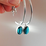 Turquoise Hoop Earrings