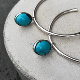 Turquoise Hoop Earrings