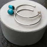 Turquoise Hoop Earrings