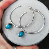 Turquoise Hoop Earrings