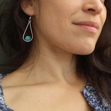 Amazonite Tear Drop Earrings